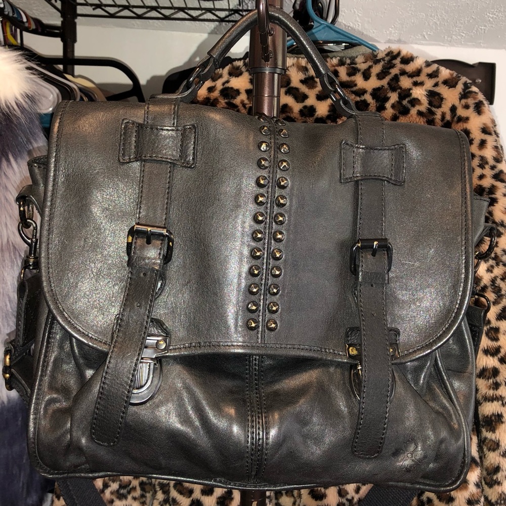 Macari Garment Washed Messenger